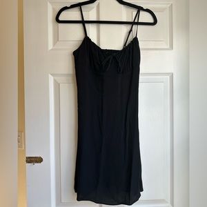 Aritzia Wilfred Bellow Black Mini Dress New With Tags